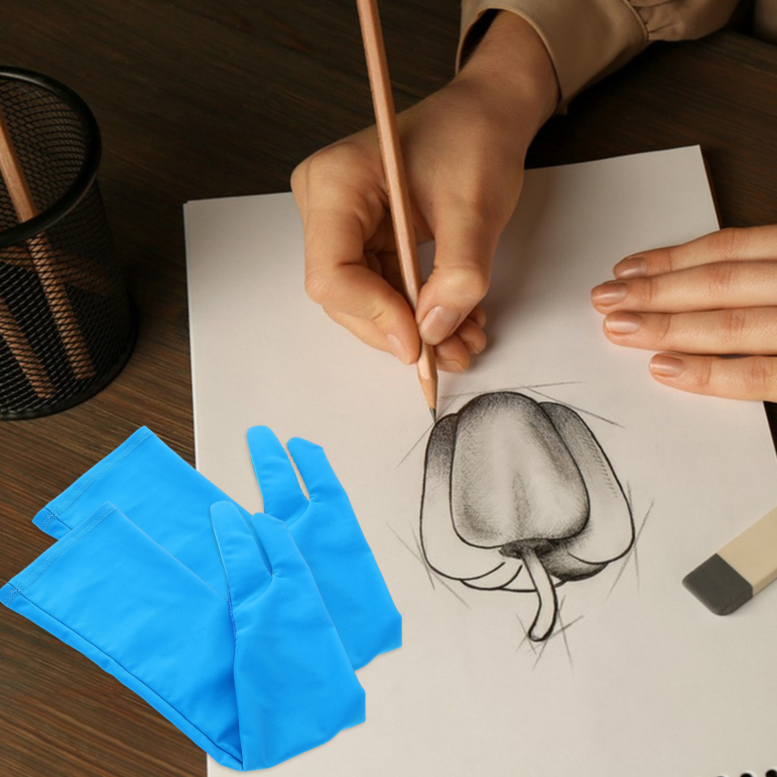 1Pair Drawing Glove Two-Finger - огляд і ціна Drawing Glove Artist