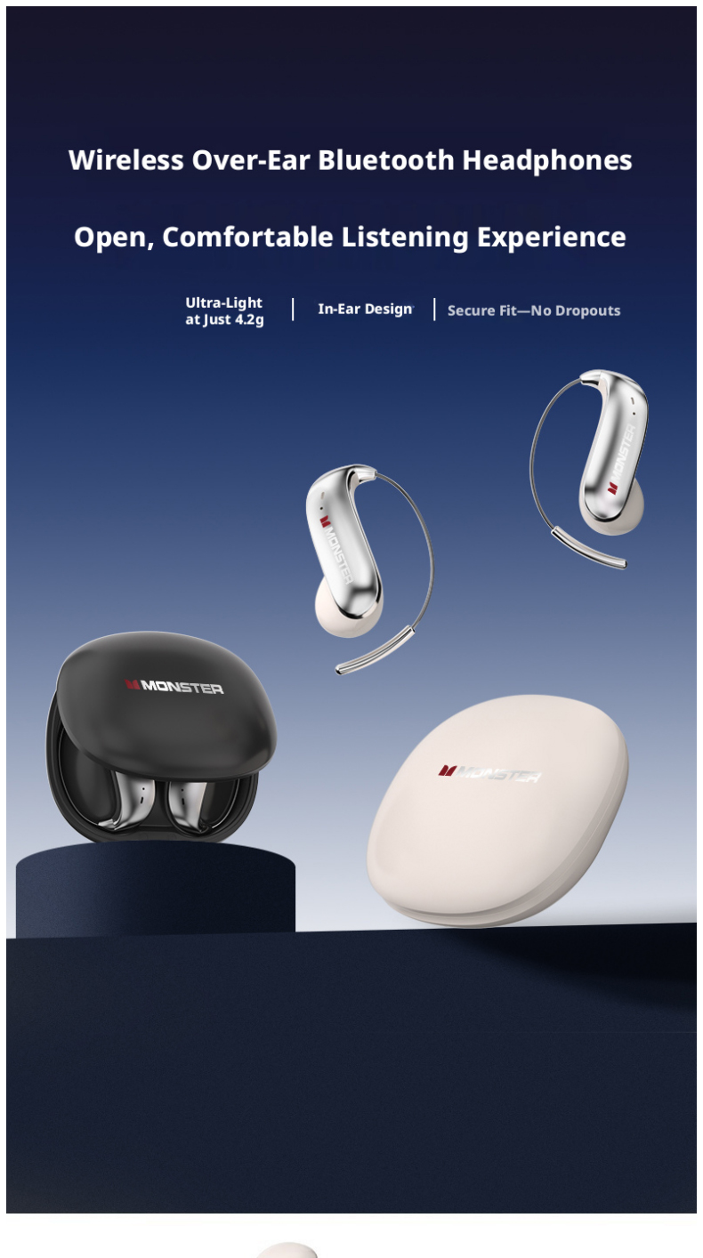 MONSTER C01 Open Ear Hook Wire - огляд і ціна Wired Earphone Lightning