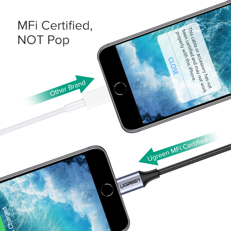 UGREEN Adapter for iPhones MFi - огляд і ціна Wired Earphone Lightning