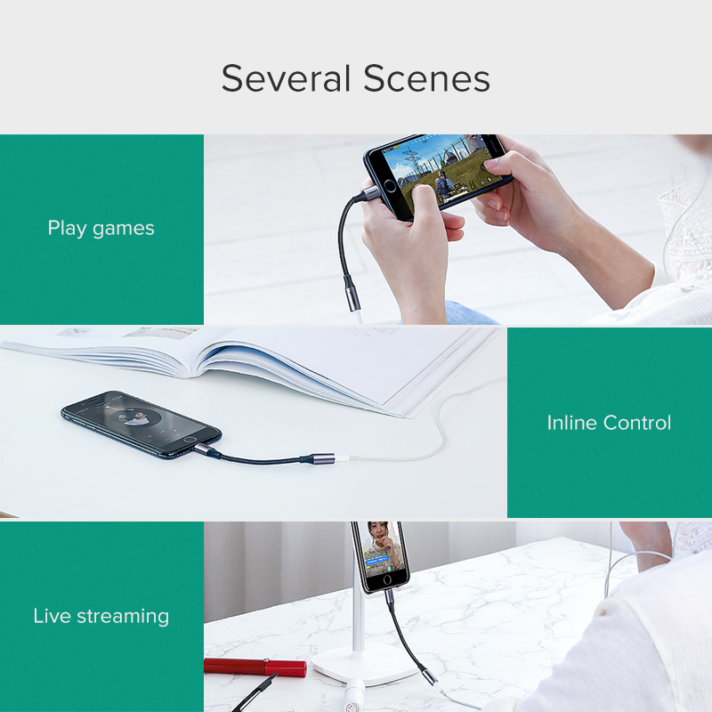 UGREEN Adapter for iPhones MFi - огляд і ціна Wired Earphone Lightning