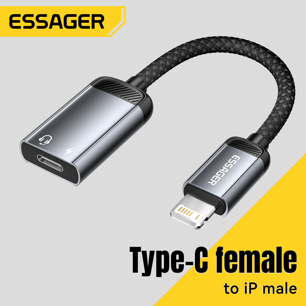 Essager Type-C Audio Adapter C - огляд і ціна Wired Earphone Lightning