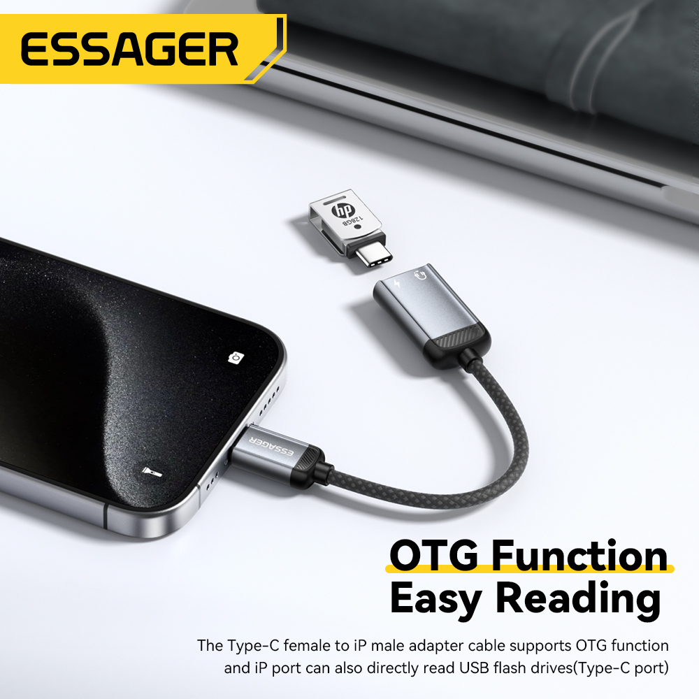 Essager Type-C Audio Adapter C - огляд і ціна Wired Earphone Lightning