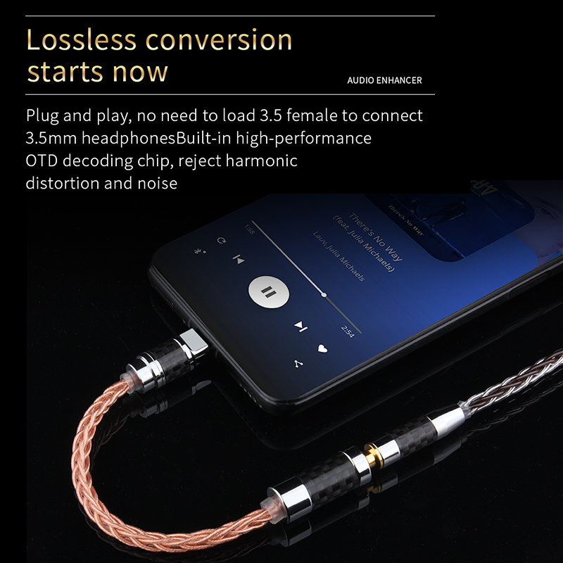 YYTCG Type-C To 2.5/3.5/4.4mm  - огляд і ціна Wired Earphone Lightning