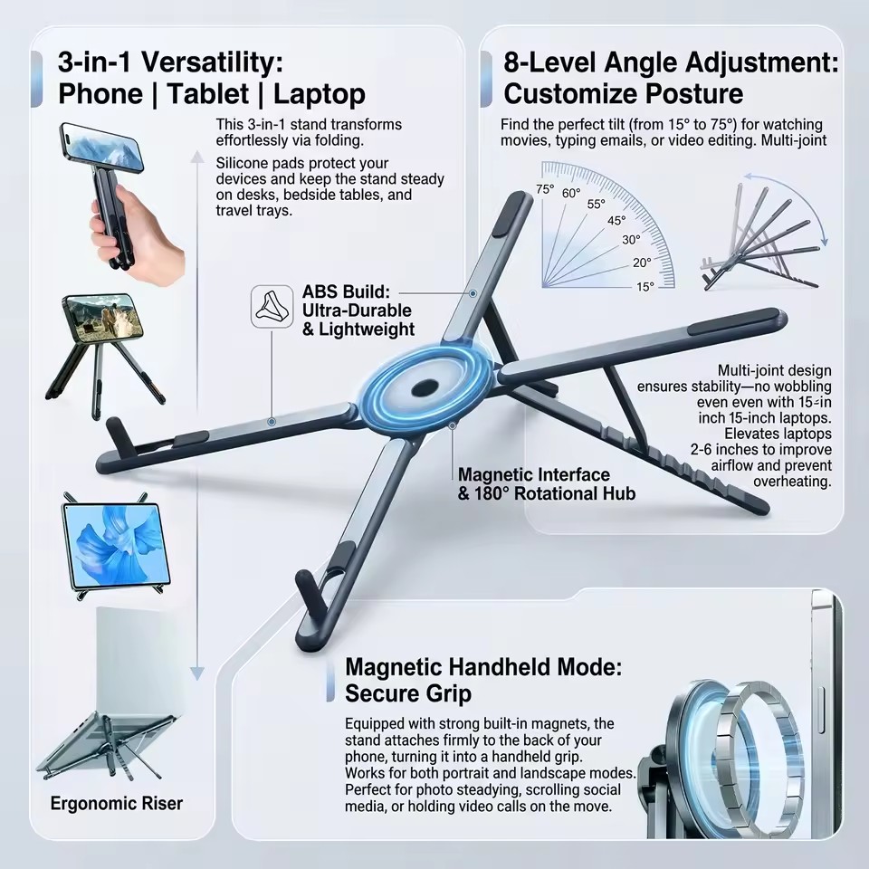 Portable Magnetic Phone Holder - огляд і ціна Tablet Lap Desk