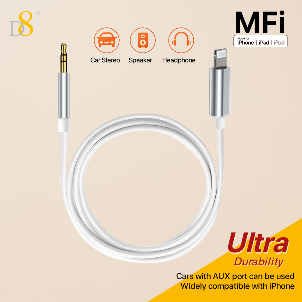 D8  Lightning  to 3.5mm Audio  - огляд і ціна Wired Earphone Lightning