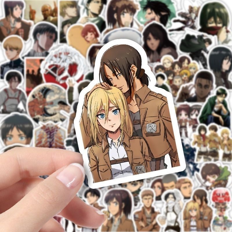 60Pcs Attack on Titan Anime St - огляд і ціна Tablet Cute Accessories