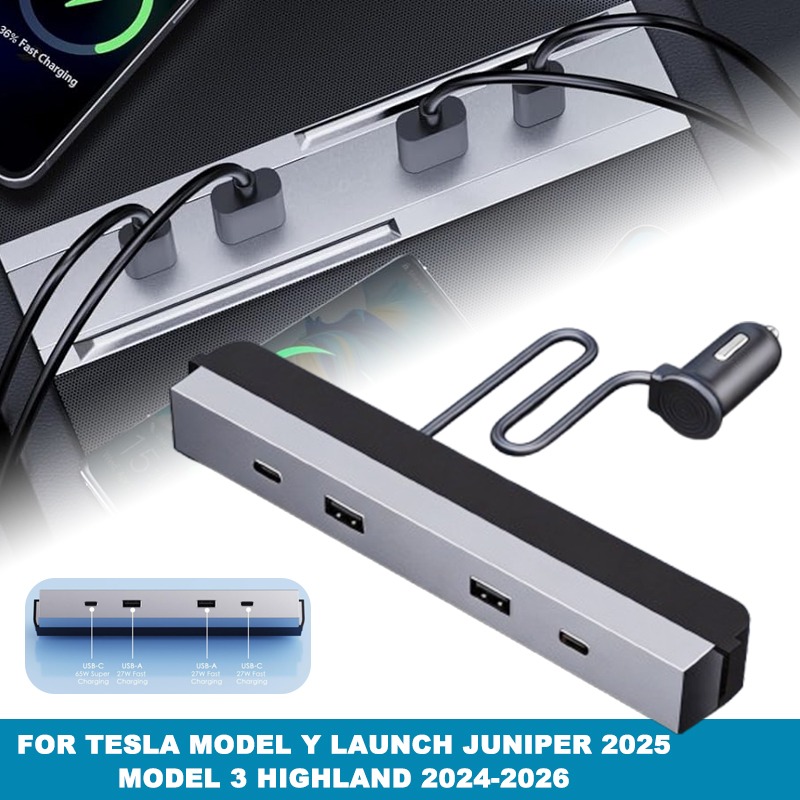 Center Console Car Adapter Mul - огляд і ціна Usb Hub Type C