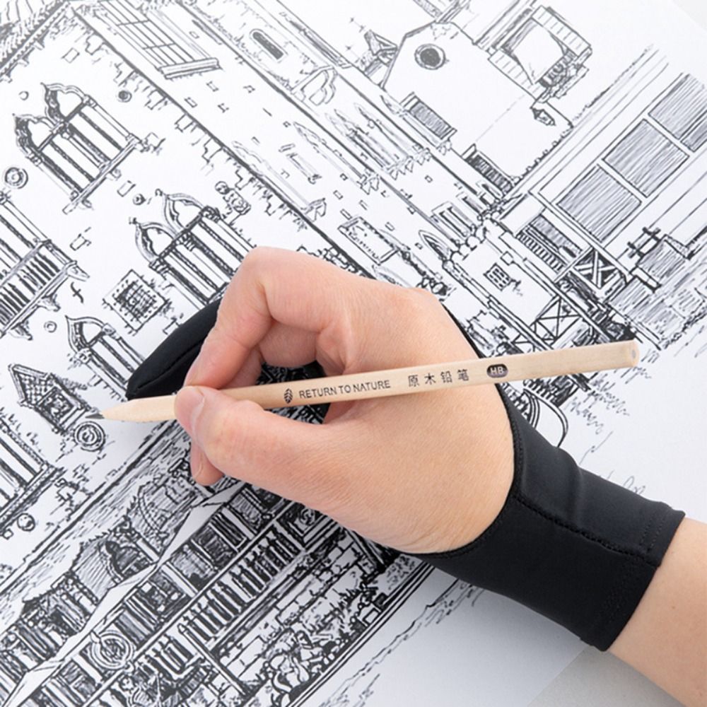 1pcs Simple 1/2 Fingers Painti - огляд і ціна Drawing Glove Artist
