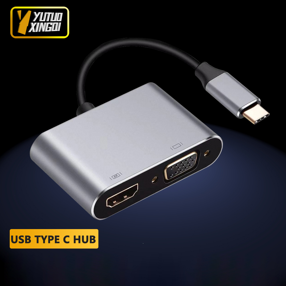4K USB Type C to VGA 1080P USB - огляд і ціна Usb Hub Type C