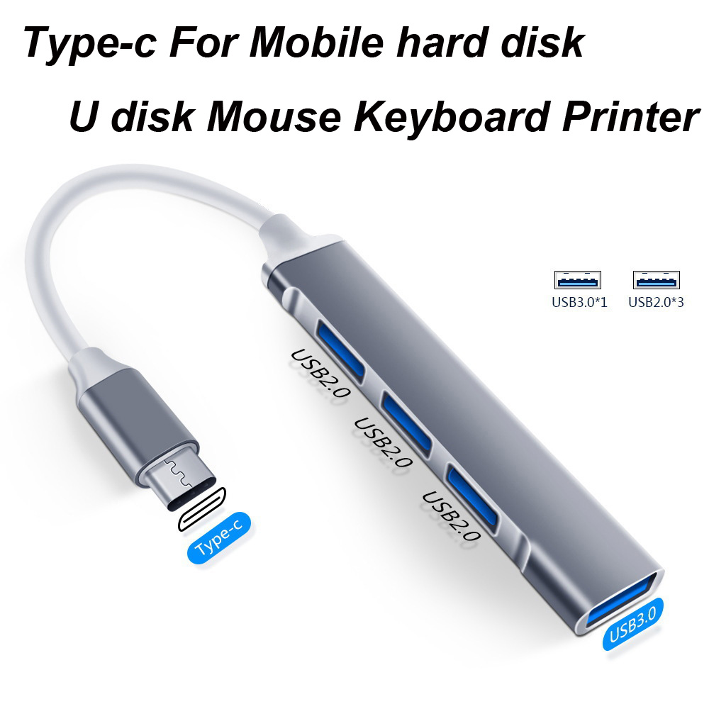 USB 3.0 TYPE-C 3.1 4 Port USB  - огляд і ціна Usb Hub Type C
