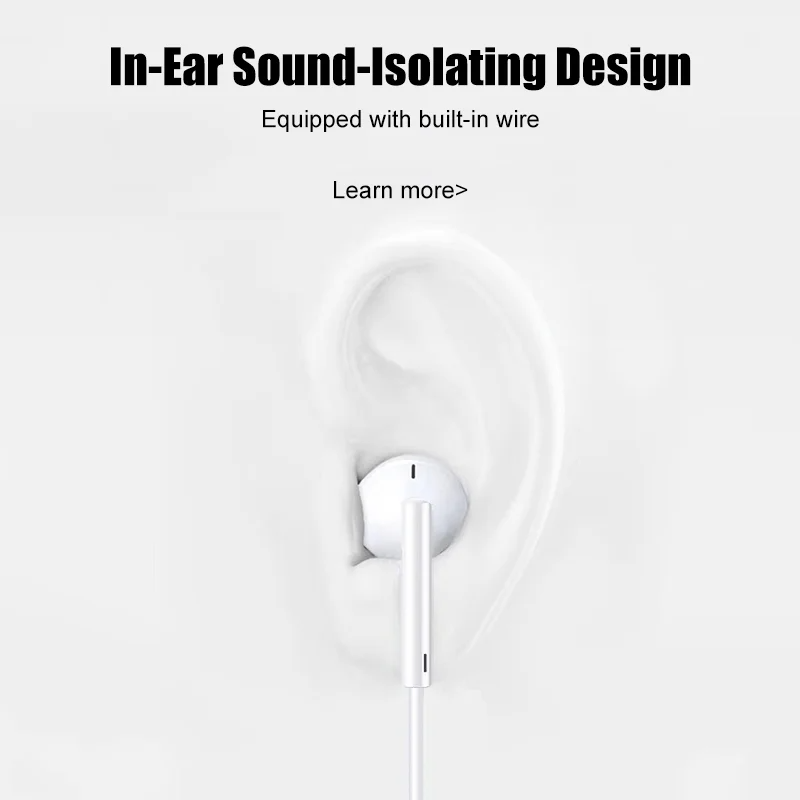 Original Type C In-Ear Earphon - огляд і ціна Wired Earphone Lightning